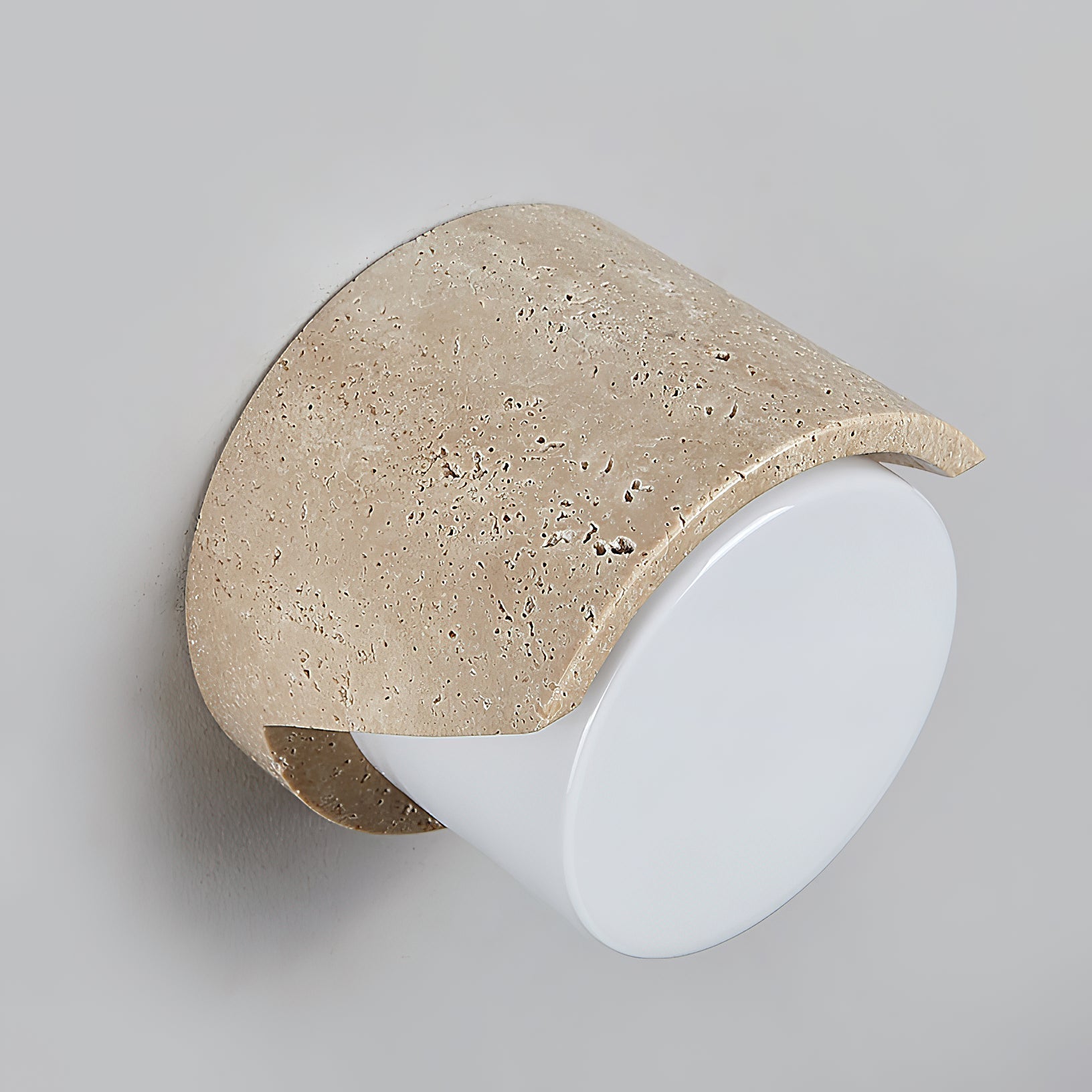 Freyza | Eurvenara Travertine Glass Glass Wall Light – Bedroom Hallway
