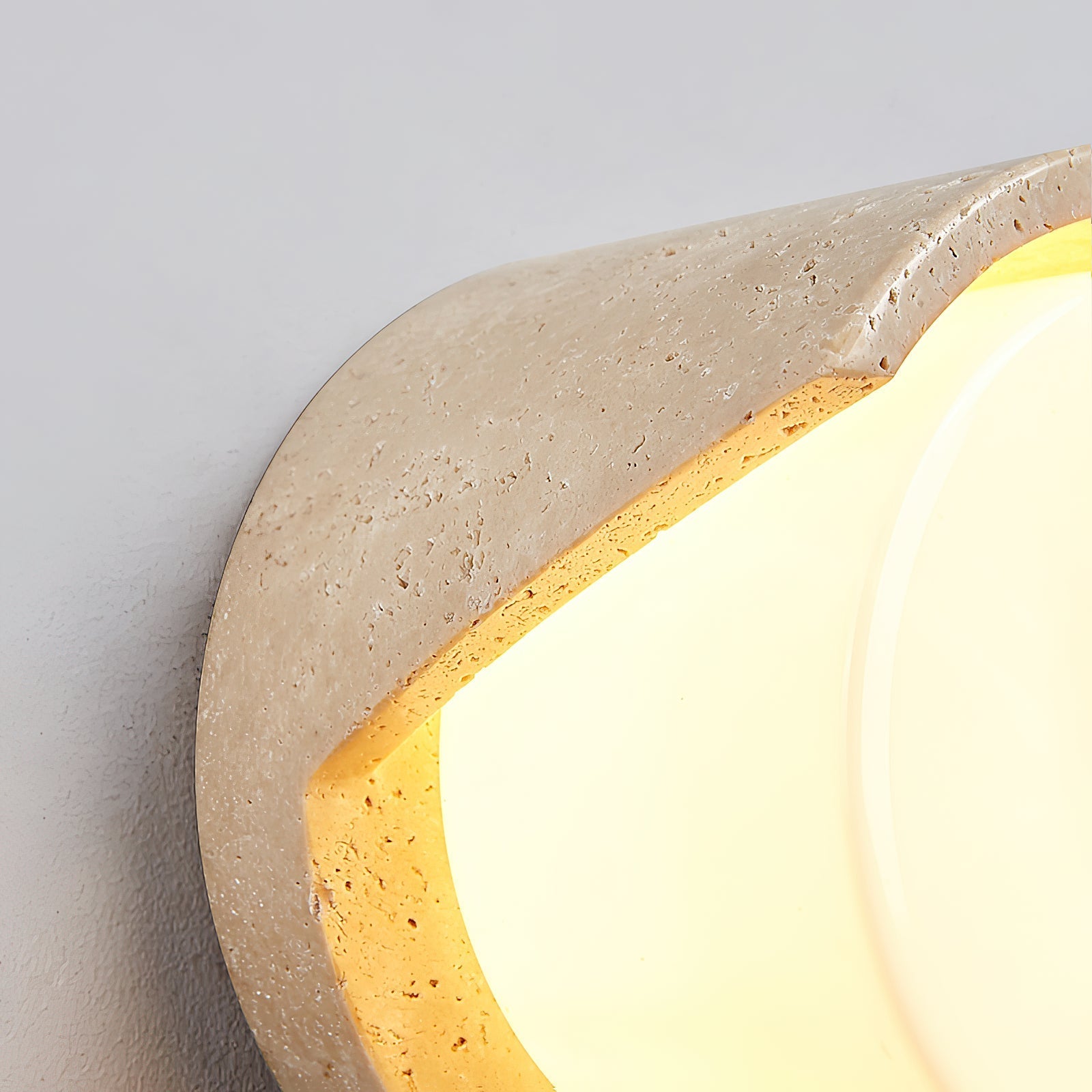 Freyza | Eurvenara Travertine Glass Glass Wall Light – Bedroom Hallway