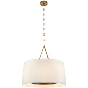 Freyza - Wink Collection | Brass Pendant Lighting with Adjustable Height & Fabric Shades | Elegant Hanging Lights for Dining and Living Spaces