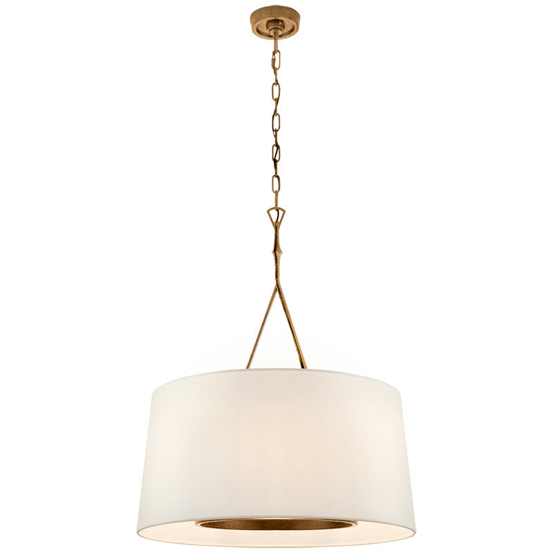 Freyza - Wink Collection | Brass Pendant Lighting with Adjustable Height & Fabric Shades | Elegant Hanging Lights for Dining and Living Spaces