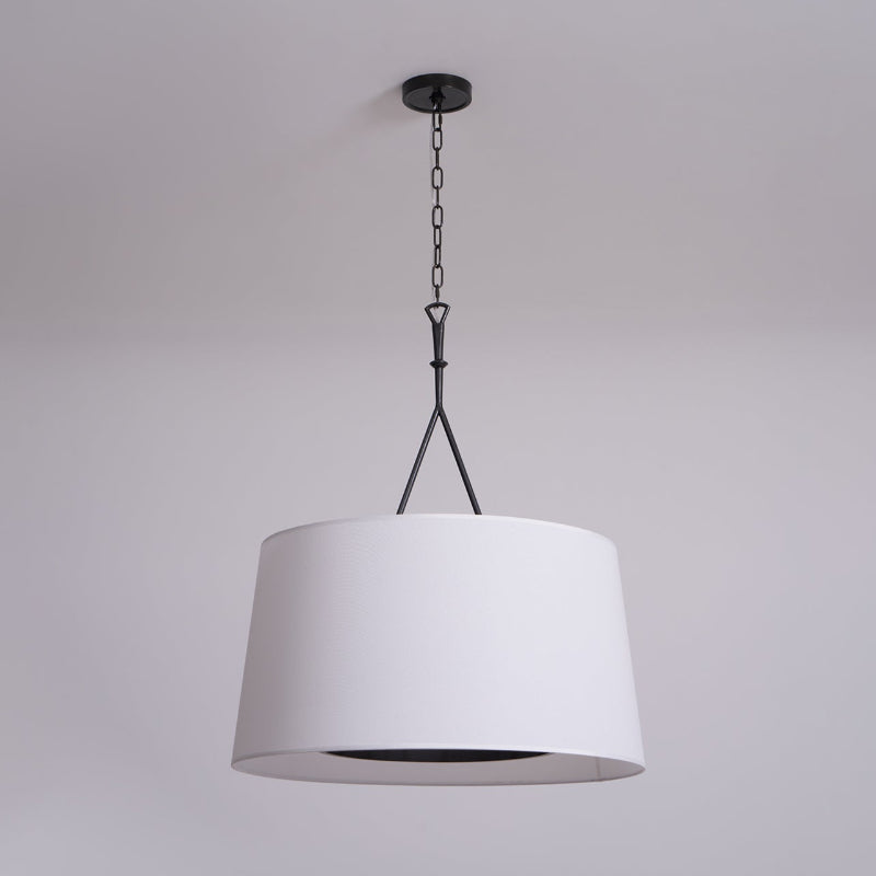 Freyza - Wink Collection | Brass Pendant Lighting with Adjustable Height & Fabric Shades | Elegant Hanging Lights for Dining and Living Spaces