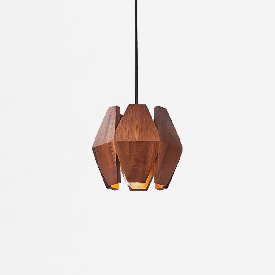 Freyza | Suspension géométrique en bois – Luminaire suspendu minimaliste pour cuisine et salle à manger