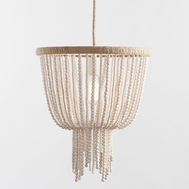 Freyza | Himinuvyi Modern Beaded Wood Chandelier – Modern Dining Room Living Room