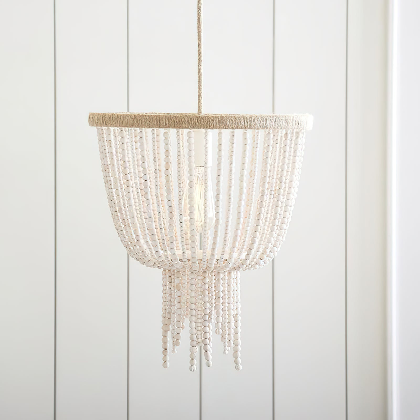 Freyza | Himinuvyi Modern Beaded Wood Chandelier – Modern Dining Room Living Room
