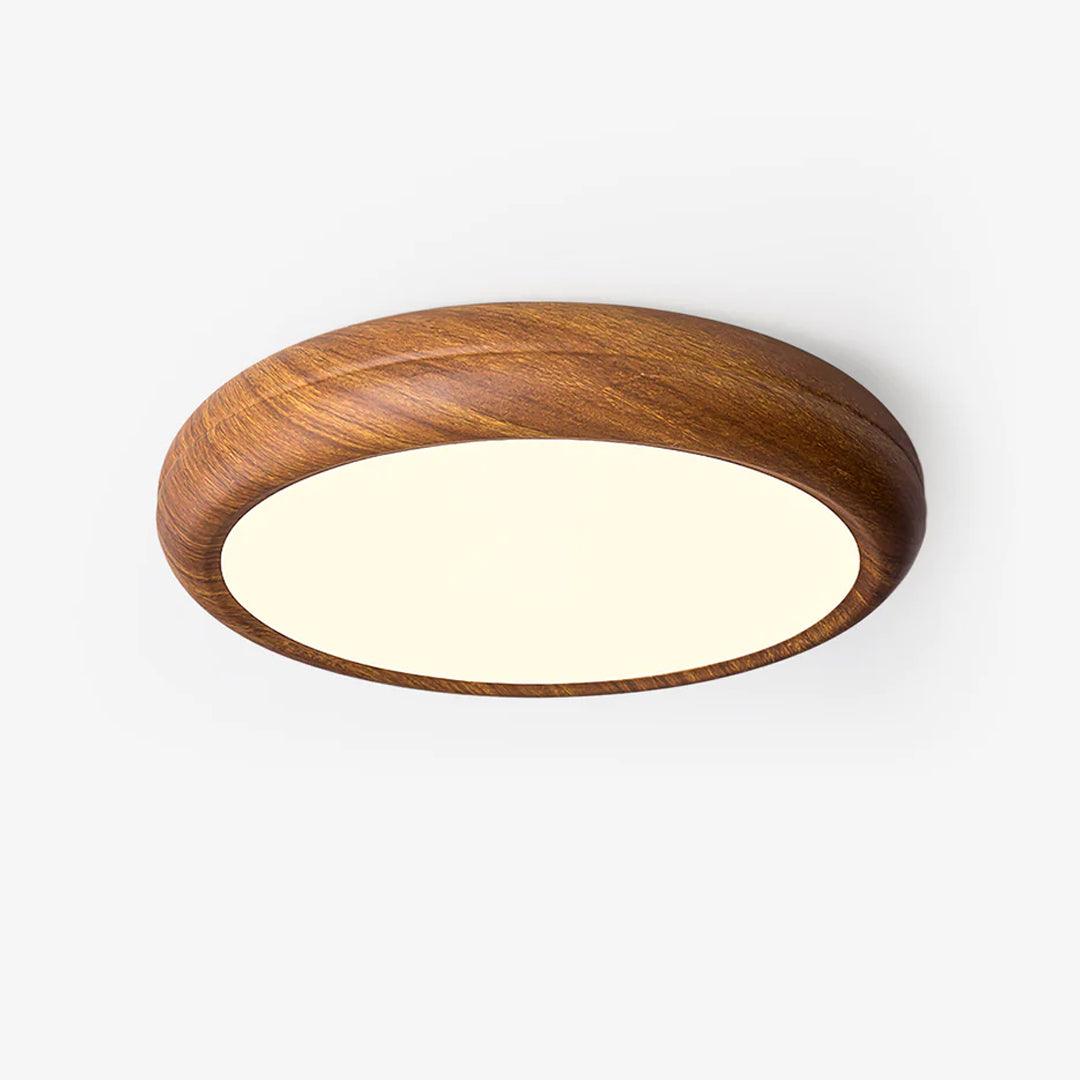 Freyza | Plafonnier encastré en bois à grain apparent – Chambre, couloir, cuisine