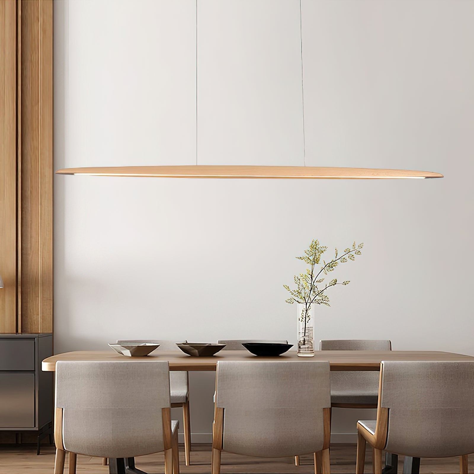Freyza | Zing Walnut Wood Wood Pendant Light – Kitchen Dining Room