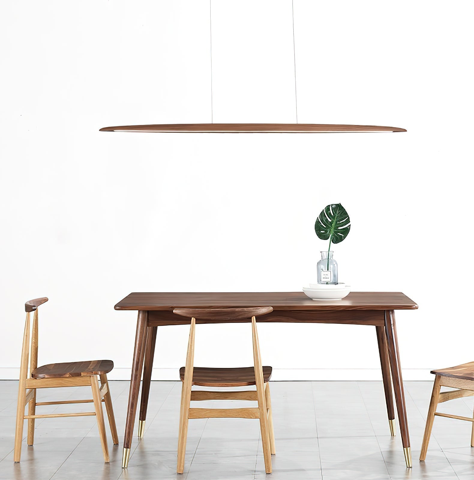 Freyza | Zing Walnut Wood Wood Pendant Light – Kitchen Dining Room