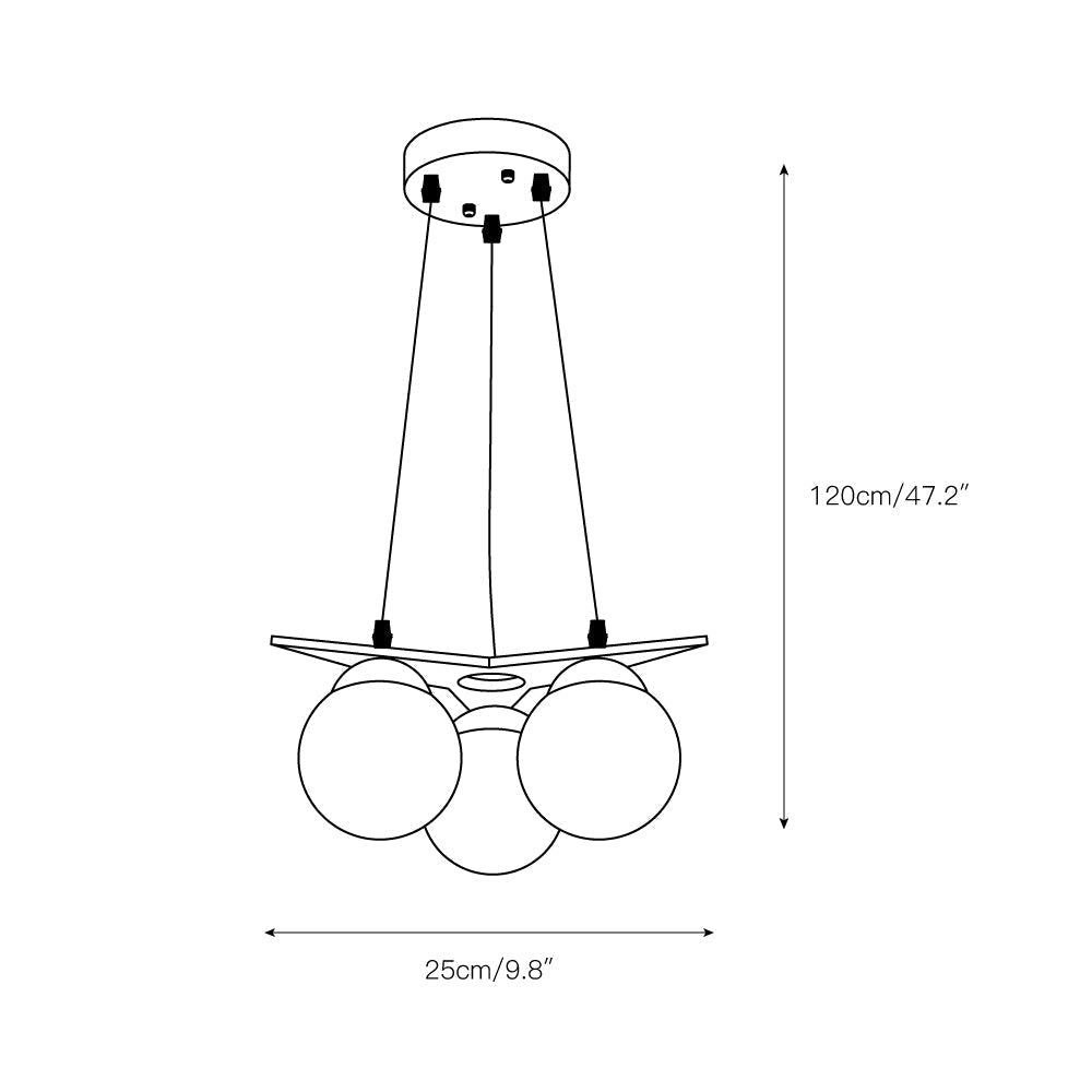 Freyza | Zothaus Star Glass Glass Wood Chandelier – Dining Room Living Room
