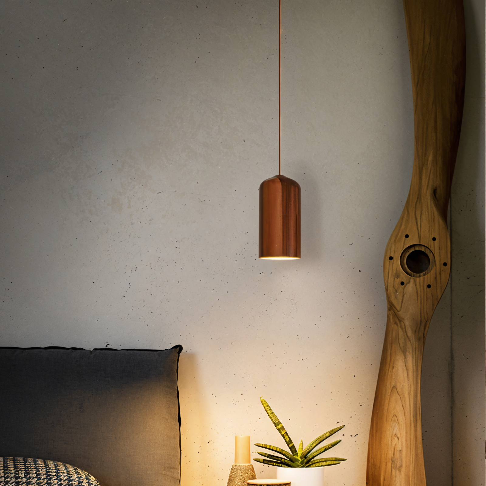 Wooden Hanging Lamp | Adjustable Kitchen Pendant Light with Modern Design | Cozy Illumination for Stylish Interiors 3