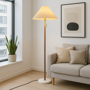 Freyza - WoodlandAura | Modern Elegant Wooden Floor Lamp for Living Room