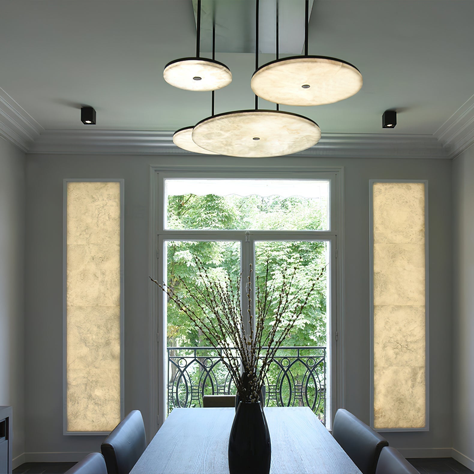 Freyza | Utalion Alabaster Pendant Pendant Light – Kitchen Dining Room