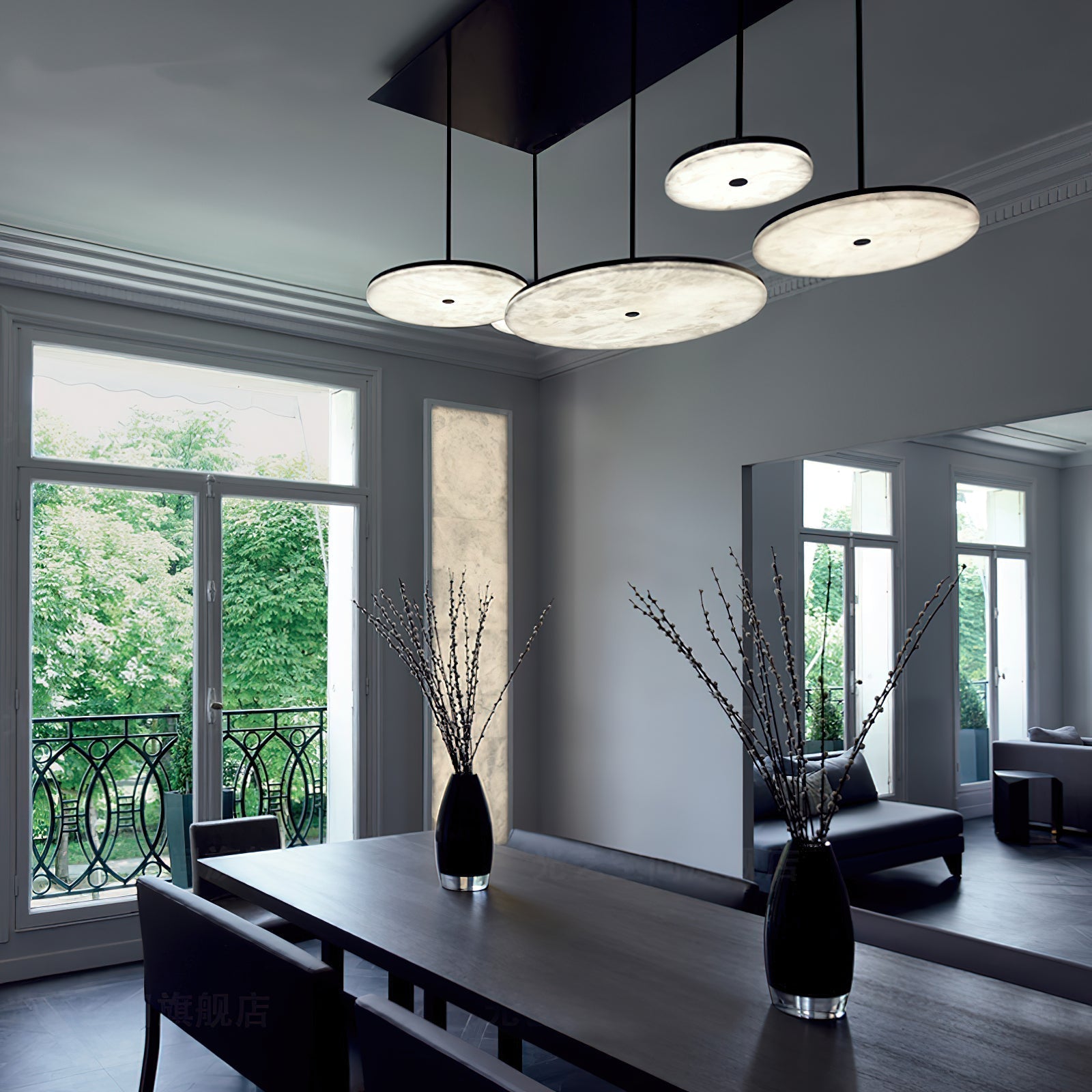 Freyza | Utalion Alabaster Pendant Pendant Light – Kitchen Dining Room