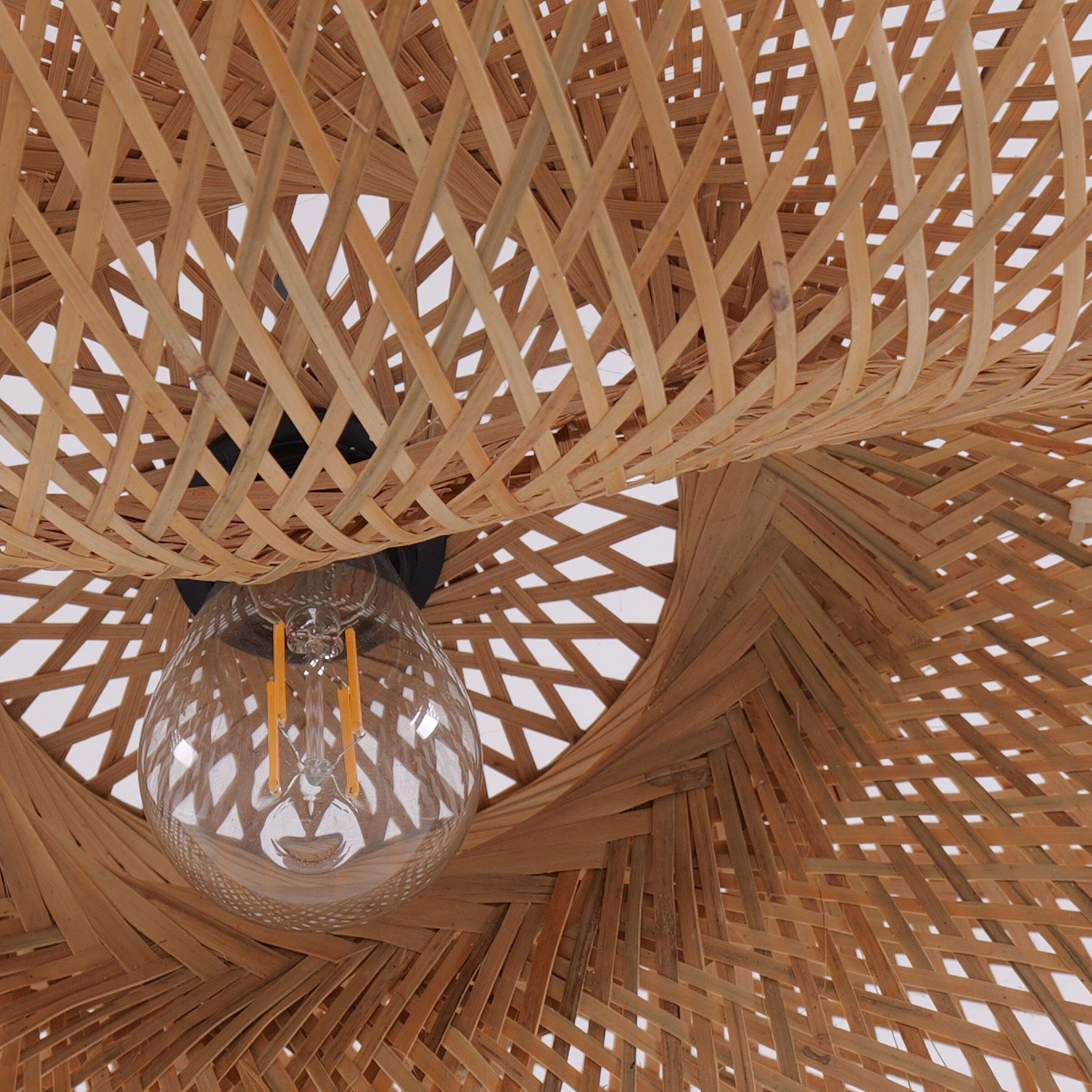 BambooGlow | Elegant Eco-Friendly Handmade Pendant Light Fixture 6