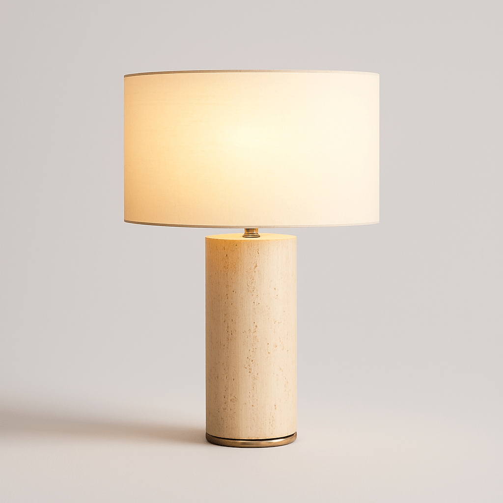 XyvoraStone | Modern Elegant Marble Table Lamp for Bedroom or Desk 0