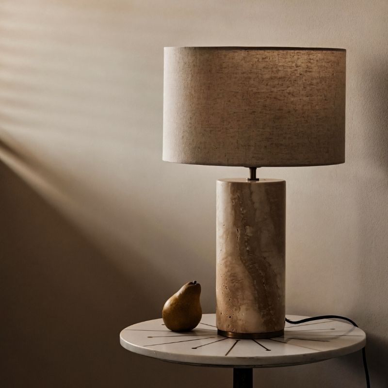 XyvoraStone | Modern Elegant Marble Table Lamp for Bedroom or Desk 6