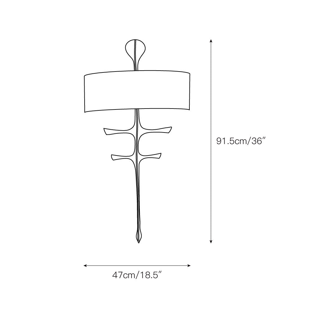 Freyza | Iliror Nordic Fabric Fabric Wall Light – Nordic Bedroom Hallway