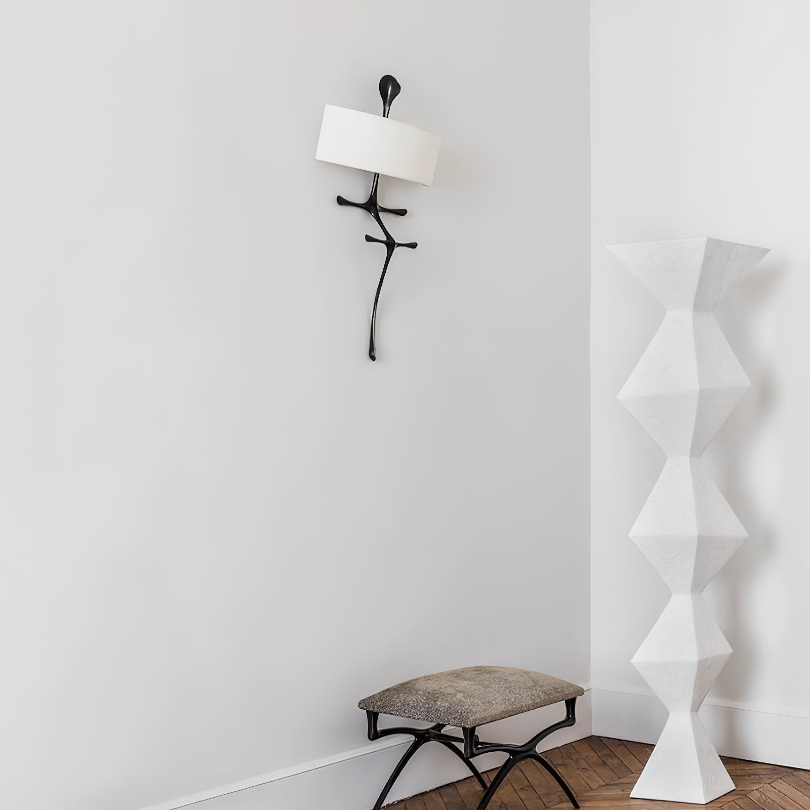Freyza | Iliror Nordic Fabric Fabric Wall Light – Nordic Bedroom Hallway