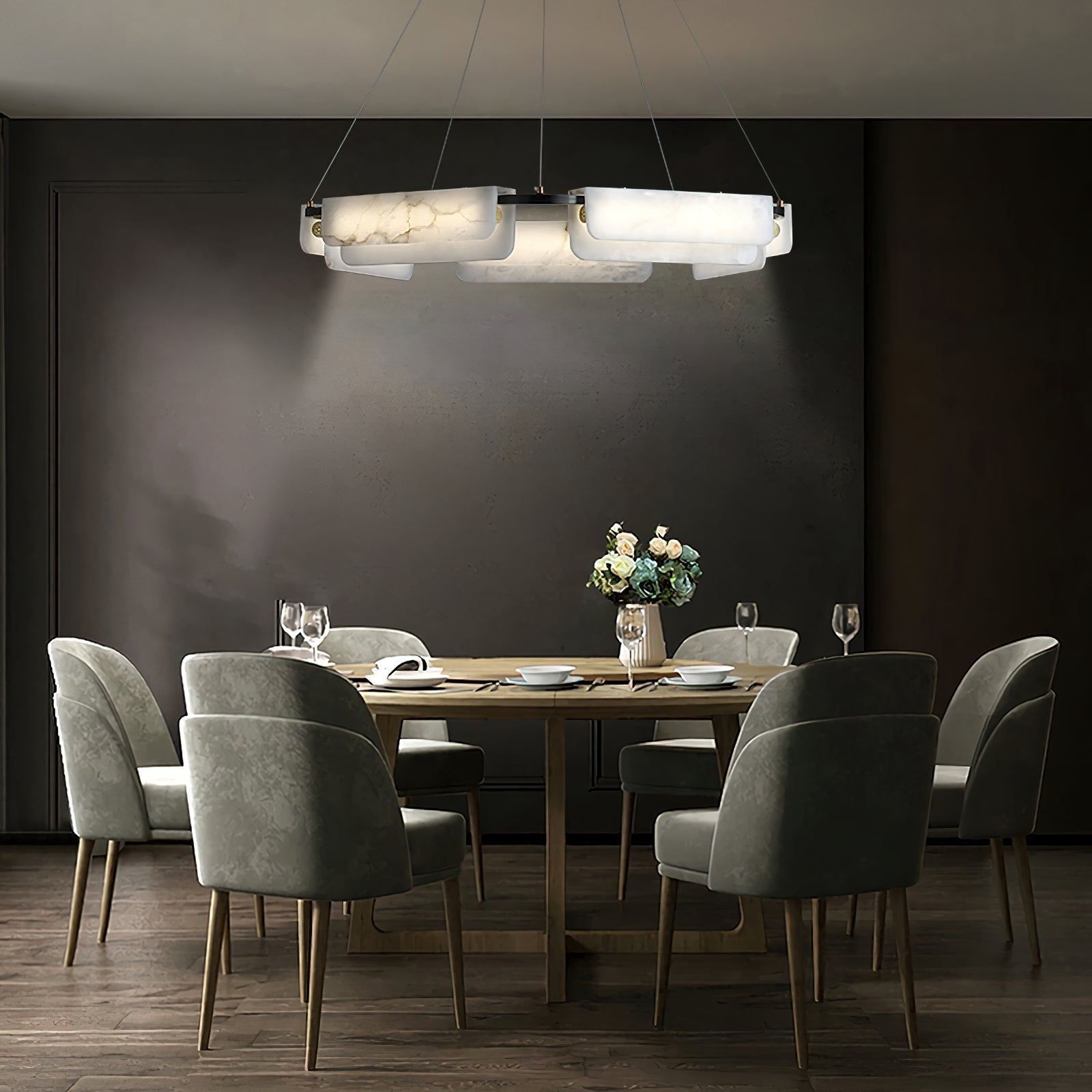 Freyza | Lustre de luxe postmoderne Syphaen – Salle à manger et salon modernes