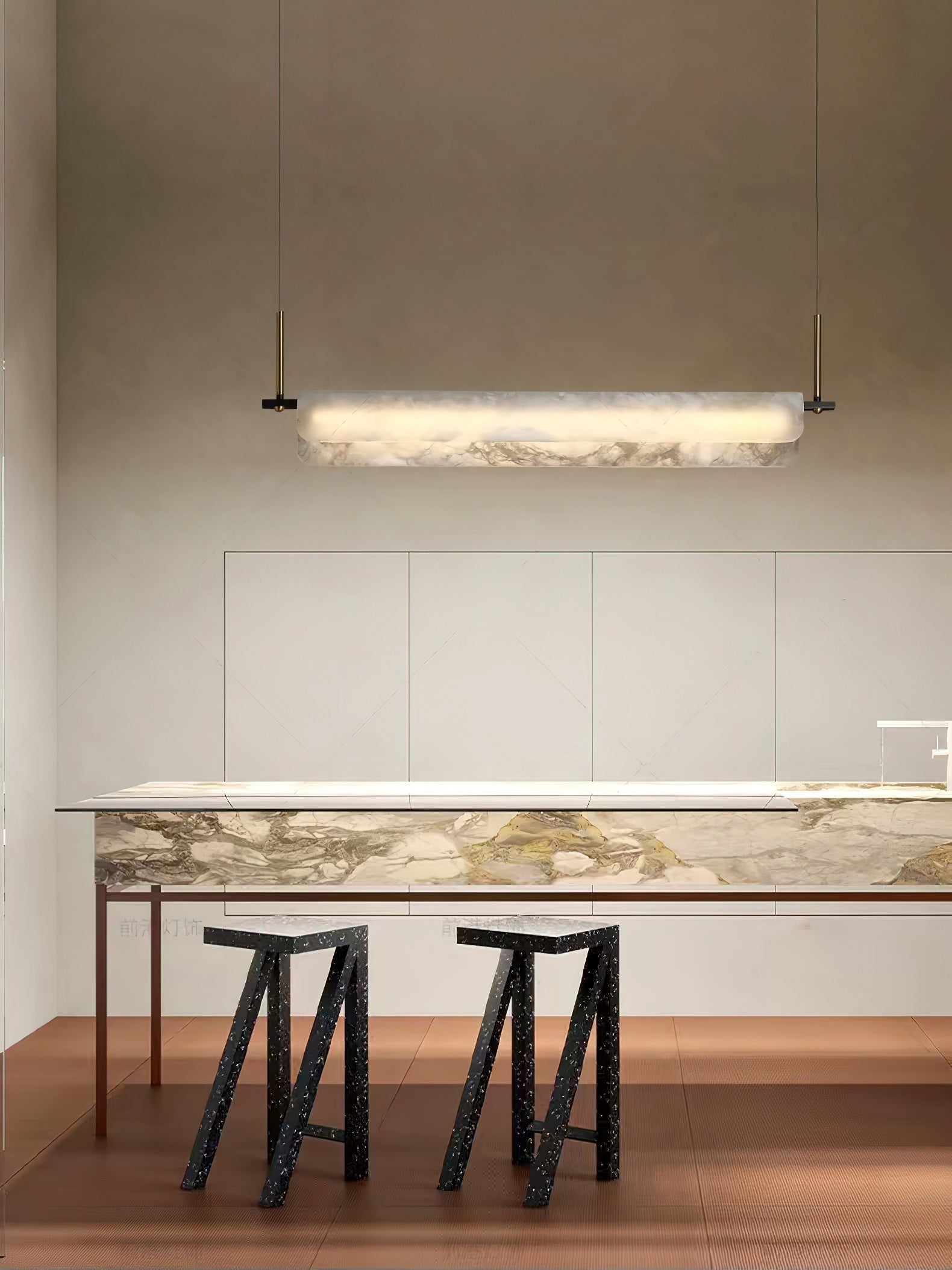 Freyza | Eshaisra Alabaster Pendant Pendant Light – Kitchen Dining Room