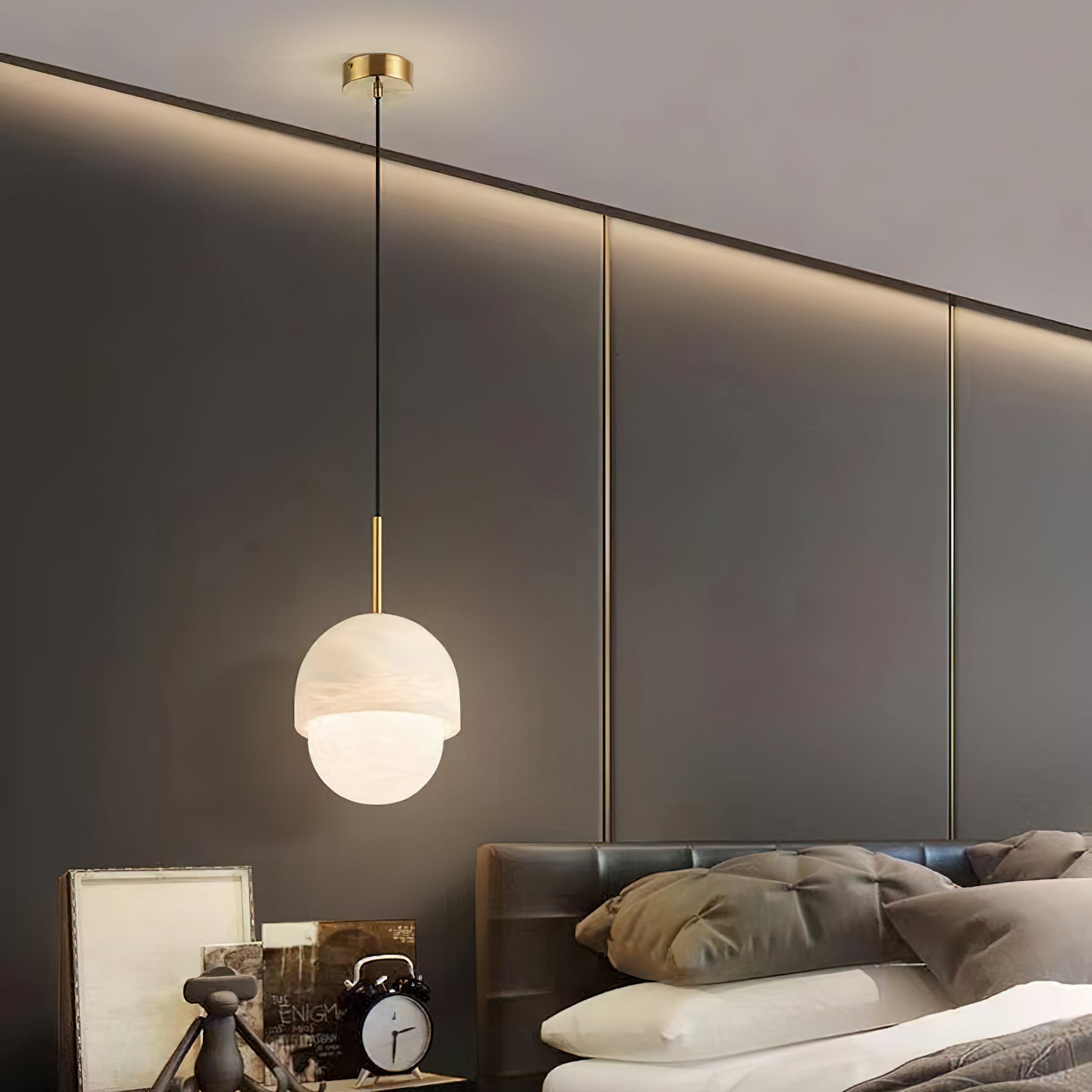 Freyza | Aurzorus Art Alabaster Pendant Light – Kitchen Dining Room