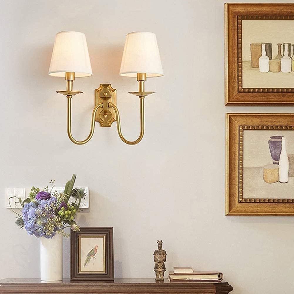 Freyza | Ilsolion Vintage Industrial Fabric Wall Light – Industrial Bedroom Hallway