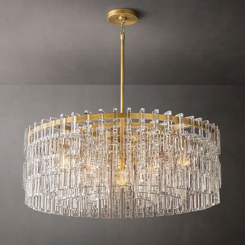 Freyza - Yukar | Elegant Modern Crystal Chandelier for Dining Room Illumination