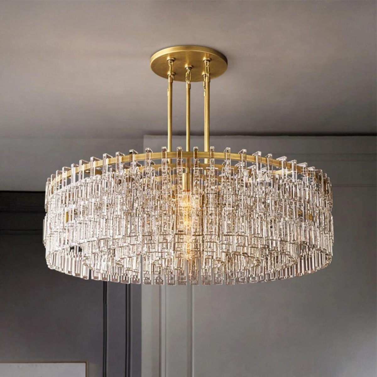 Freyza - Yukar | Elegant Modern Crystal Chandelier for Dining Room Illumination