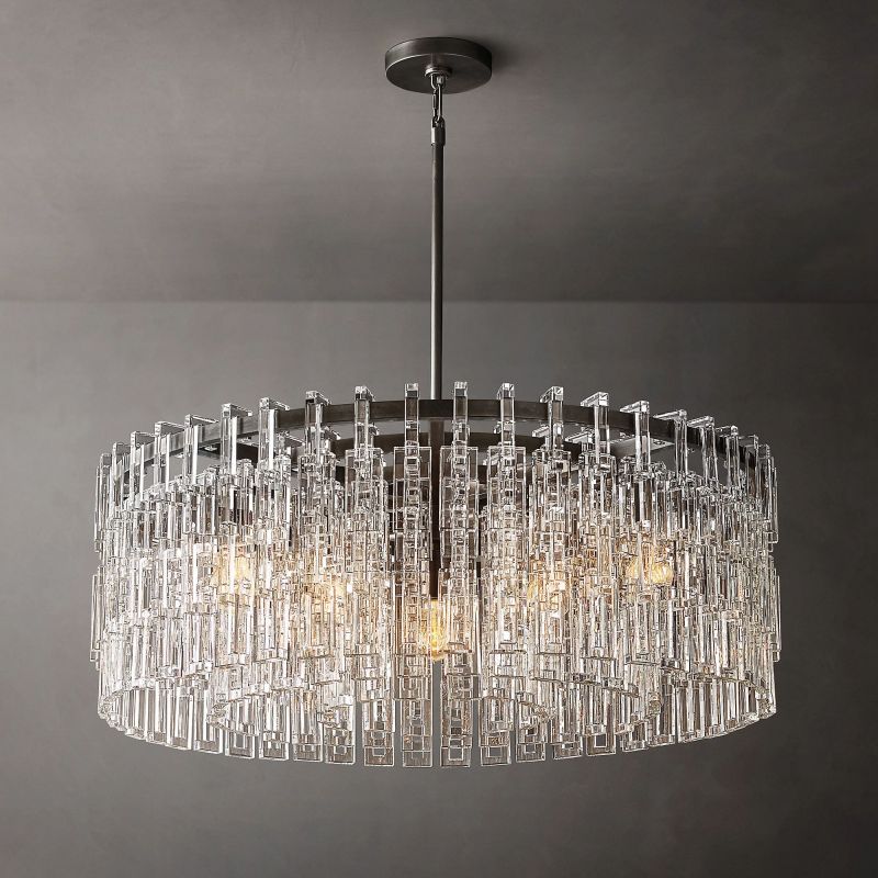 Freyza - Yukar | Elegant Modern Crystal Chandelier for Dining Room Illumination