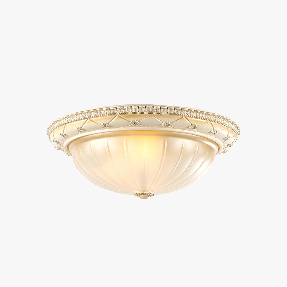Freyza | Silva Minimalist Flush Resin Flush Mount Ceiling Light – Minimalist Bedroom Hallway Kitchen