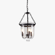Freyza | Suspension Silva en verre noir – Luminaire suspendu industriel pour cuisine et salle à manger