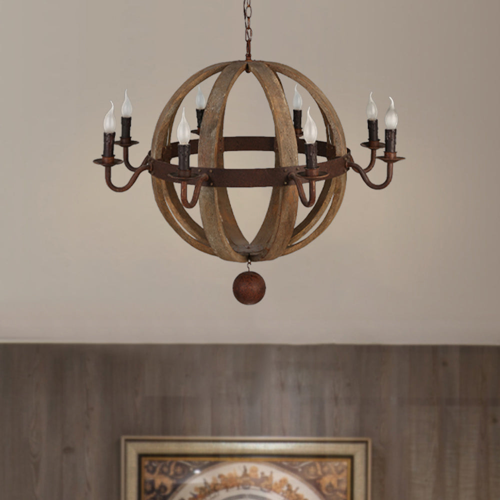 Freyza | EpochRustic Pendant Wood Wood Pendant Light – Rustic Kitchen Dining Room