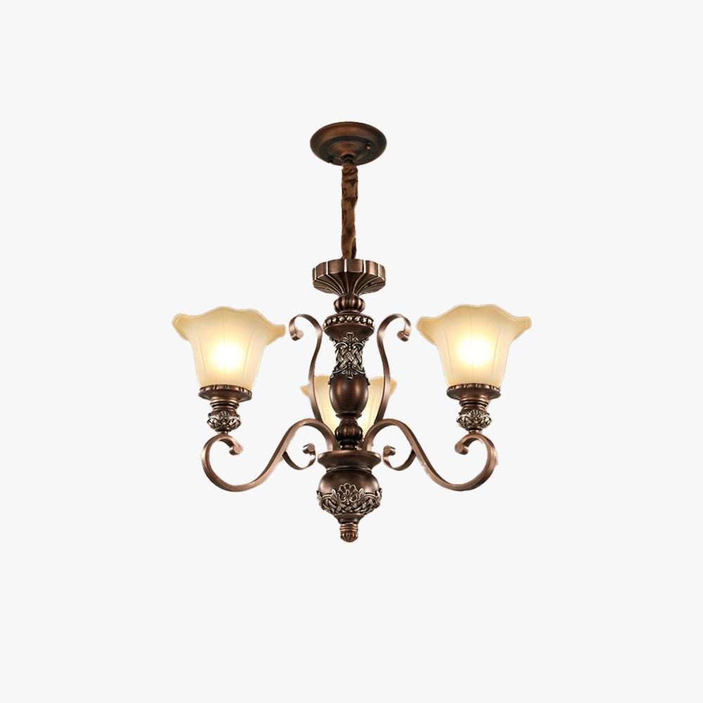 Freyza | Arisha Retro Flower Glass Pendant Light – Retro Kitchen Dining Room