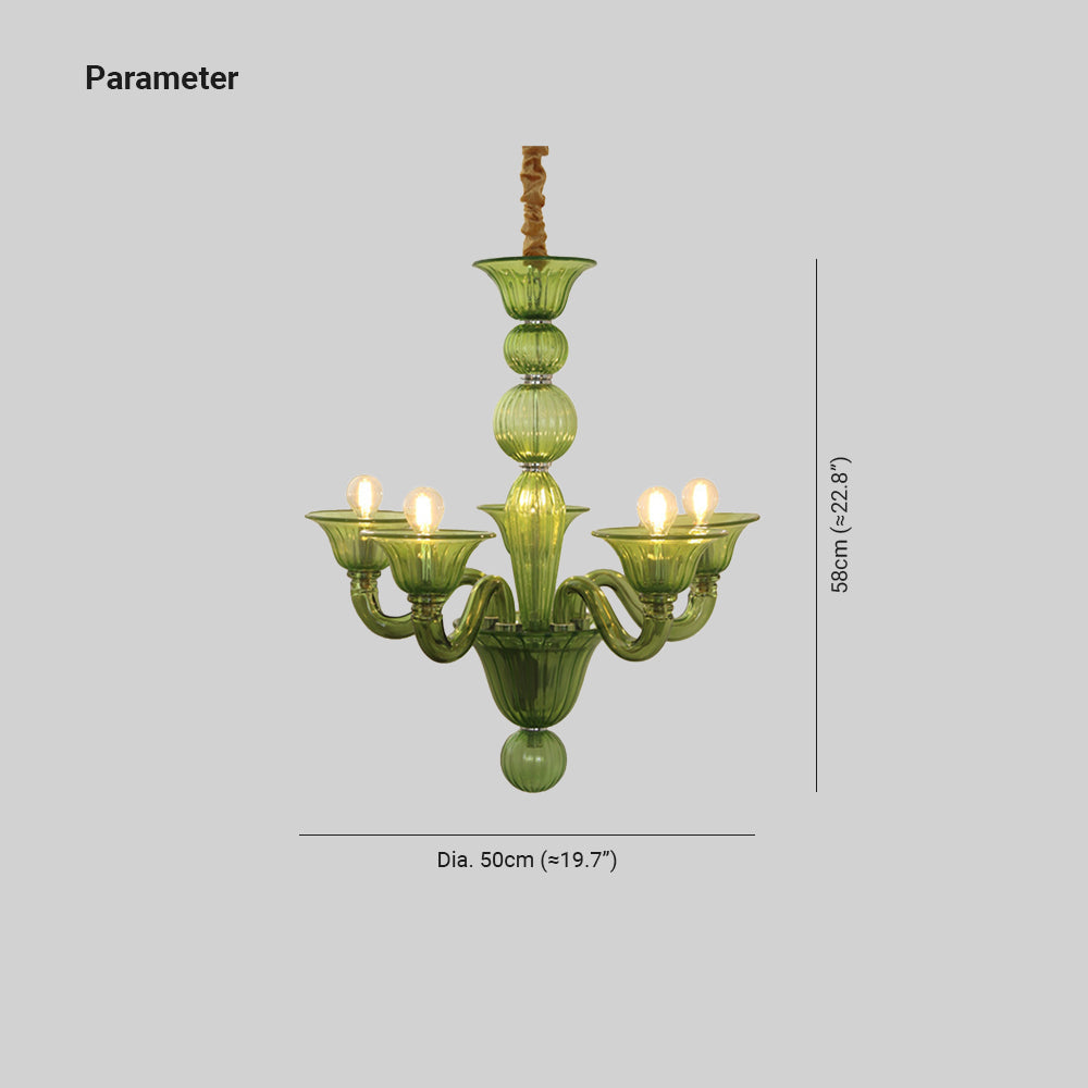 Freyza | Silva Retro Chandelier Glass Chandelier – Retro Dining Room Living Room