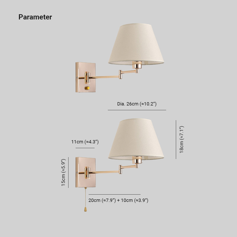 Freyza | Epoch Decorative Indoor Fabric Indoor Wall Light – Bedroom Living Room
