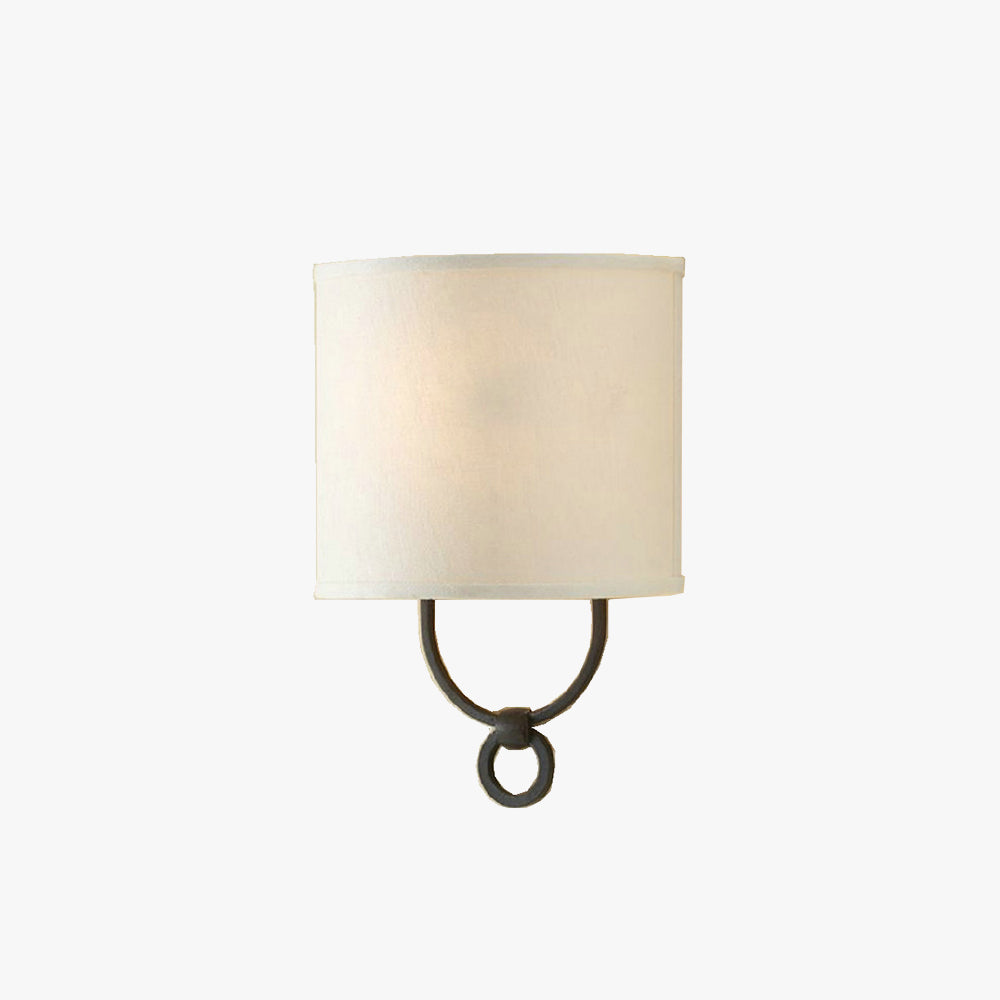 Freyza | Silva Modern Cylindrical Fabric Indoor Wall Light – Modern Bedroom Living Room
