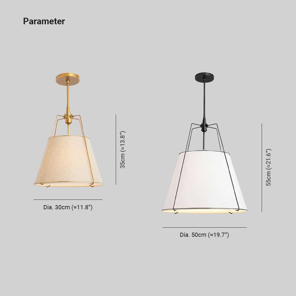Suspension en tissu Freyza | Ritta – Luminaire suspendu moderne pour cuisine et salle à manger