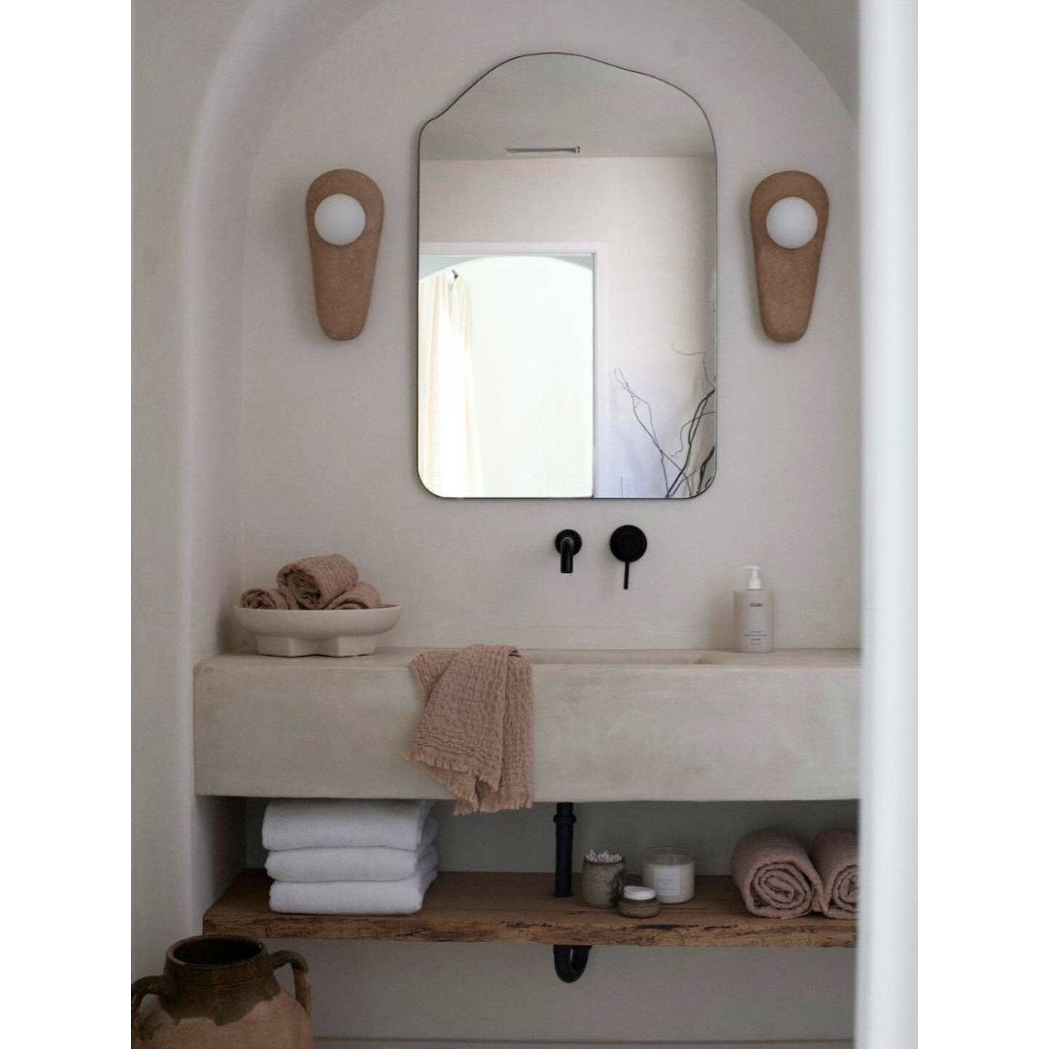 Freyza | Cashae Resin Glass Glass Resin Wall Light – Bedroom Hallway