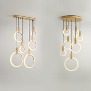 Freyza - ZalaphAura | Elegant Modern Acrylic Ring Chandelier Lighting Fixture