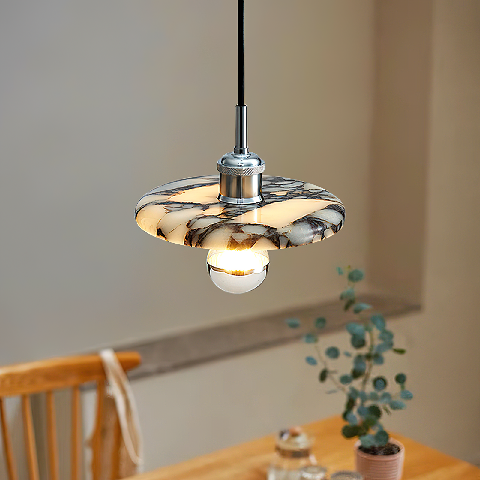 Freyza | Ovelion Nordic Art Marble Pendant Light – Nordic Kitchen Dining Room