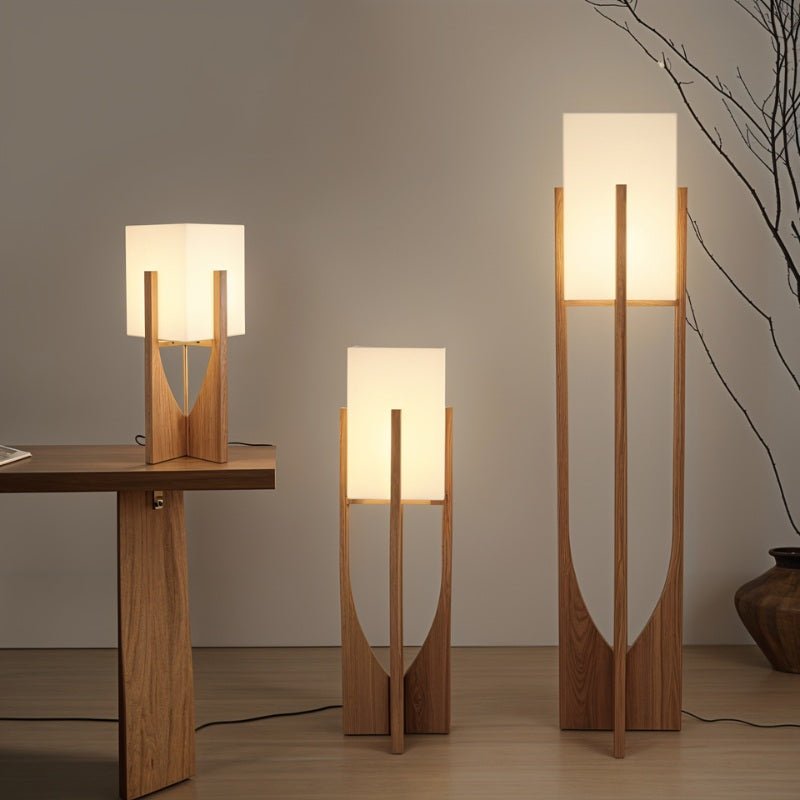 ZenithWood | Elegant Modern Natural Wood Table Lamp for Bedroom 5