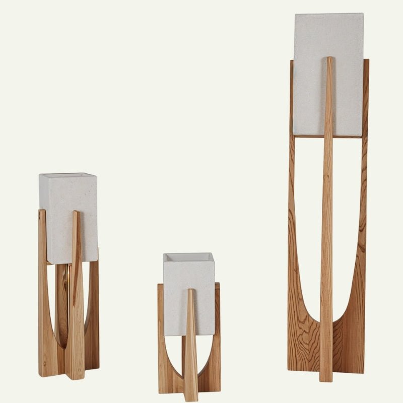 ZenithWood | Elegant Modern Natural Wood Table Lamp for Bedroom 8