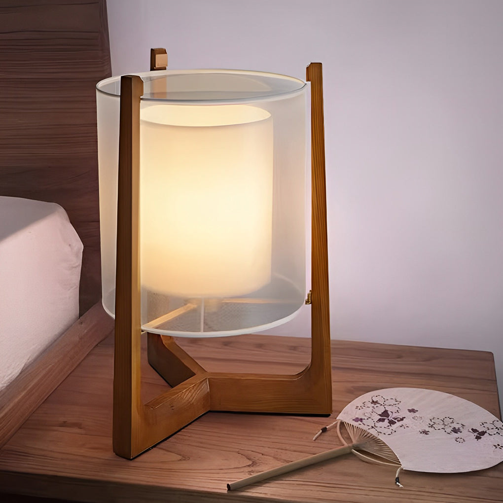 ZenithWood | Stylish Rustic LED Floor Lamp for Living Room Decor 0