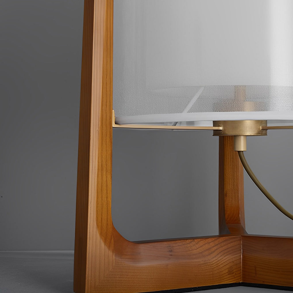 ZenithWood | Stylish Rustic LED Floor Lamp for Living Room Decor 4