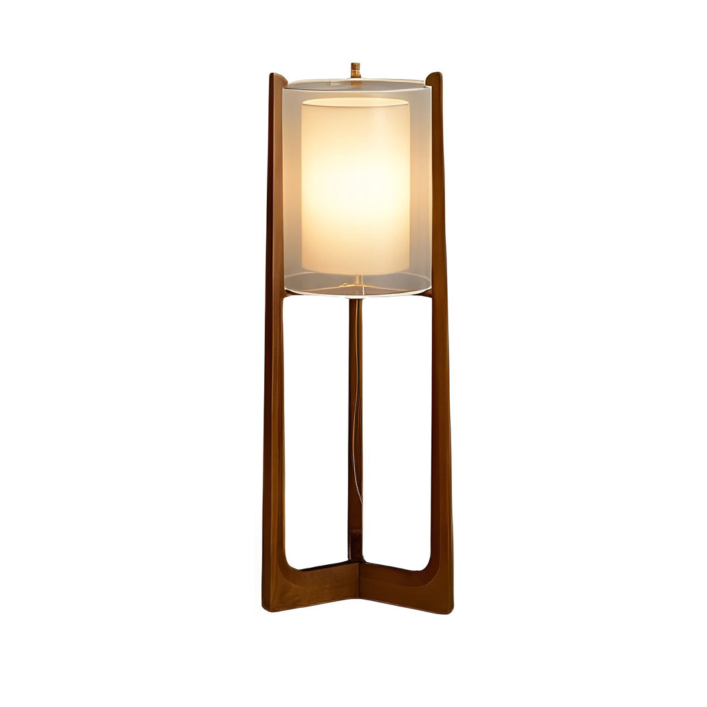 ZenithWood | Stylish Rustic LED Floor Lamp for Living Room Decor 7