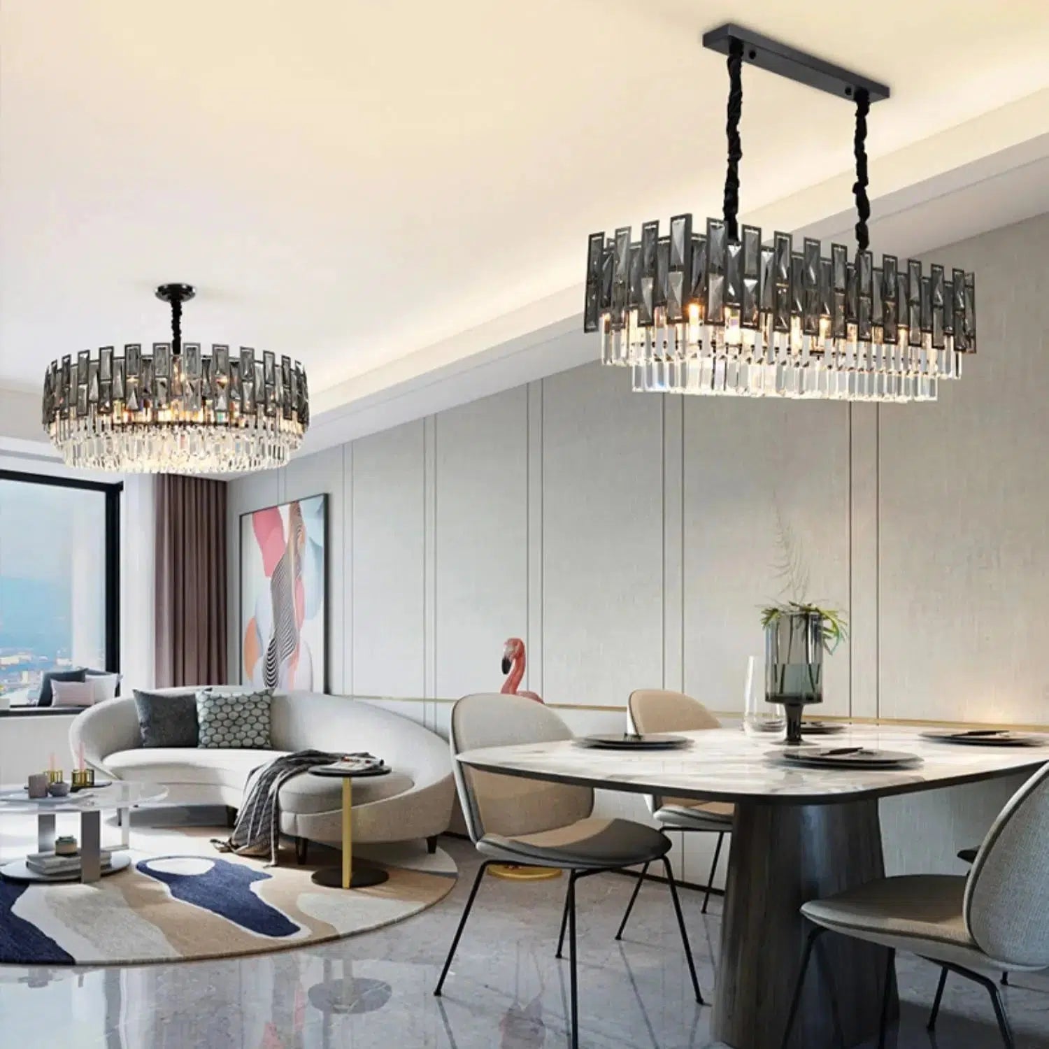 Freyza - Zenith | Elegant Modern Crystal Metal Chandelier Collection