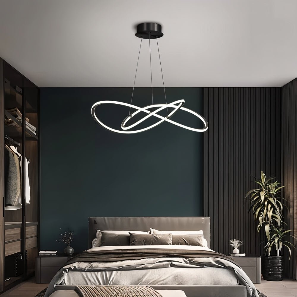 Freyza - Elegant Sculptural Copper Modern Chandelier Light