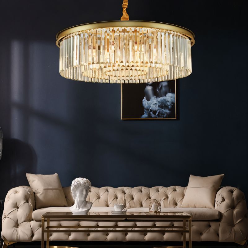 Freyza - ZivaCrystal | Elegant Black Crystal Chandelier Light Fixture