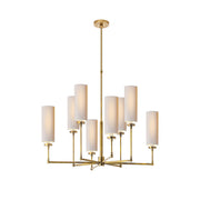 Freyza | Eraeiel Postmodern Luxury Brass Fabric Chandelier – Modern Dining Room Living Room