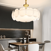 Freyza - Elegant Modern Copper And Glass Dining Room Chandelier