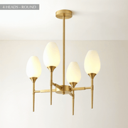 Freyza - Elegant Gold Copper Modern Chandelier Light Fixture